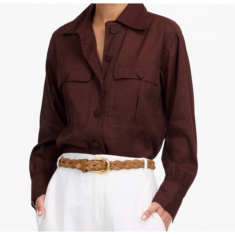 NWT Utility-Pocket Button-Up Shirt - S